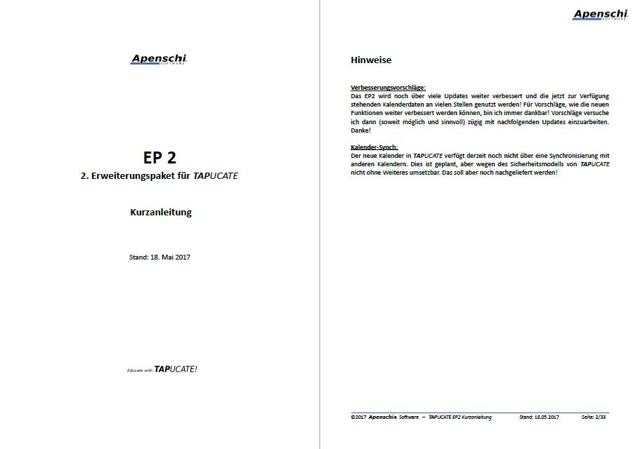 EP2 Kurzanleitung Cover