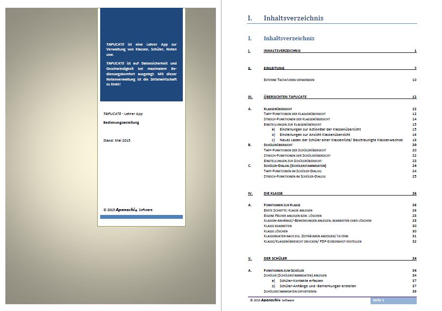 TAPUCATE Handbuch Cover